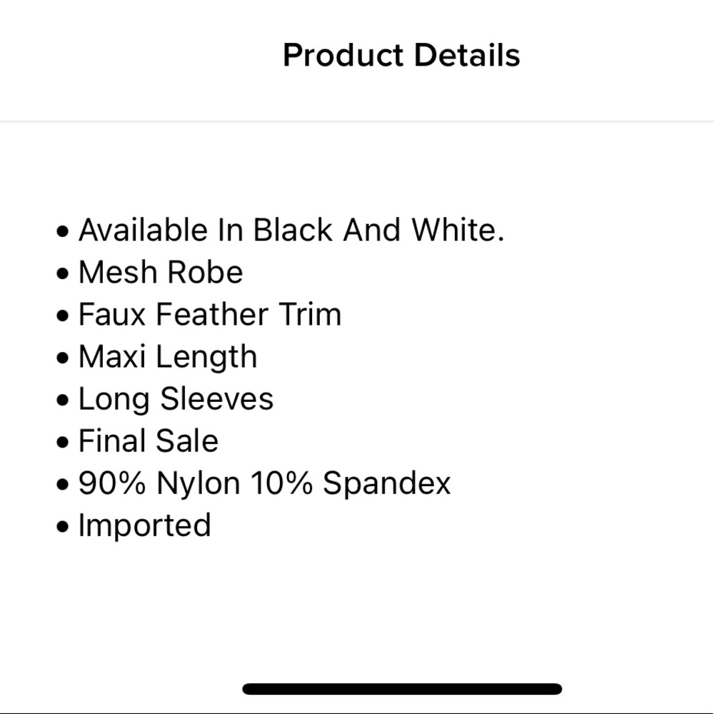 Feather Sheer Robe - Picture 6 of 6